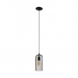ROCCAMENA CZARNY/ MIEDZIANY OPRAWA WISZĄCA 1X E27/ 60W IP20 STAL