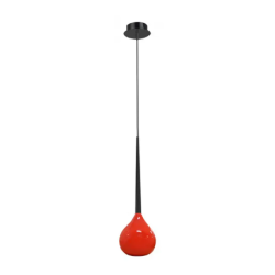 AGA 1 CZERWONY/ CZARNY OPRAWA WISZĄCA 1X E14/ 40W IP20 METAL/ SZKŁO