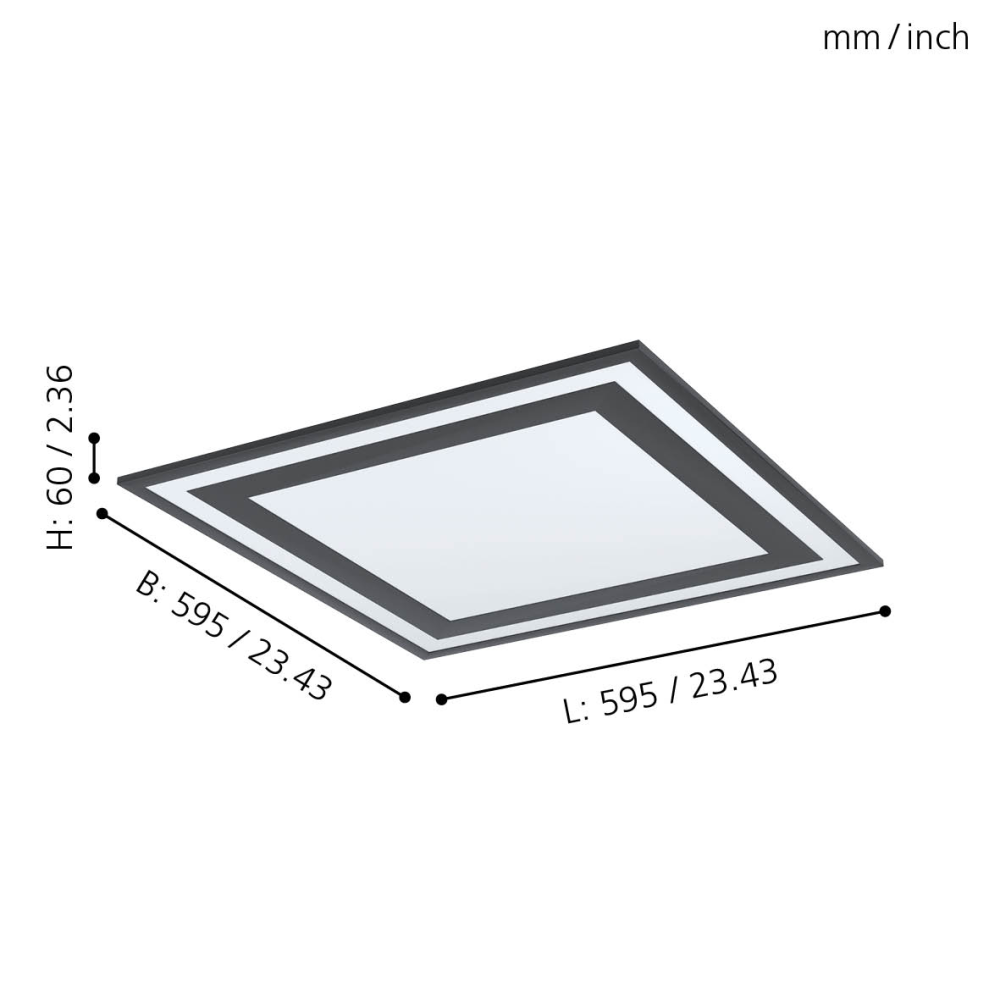 SAVATARILA CZARNY/ BIAŁY OPRAWA SUFITOWA PLAFON NT LED 32.5W NW 4000K 4000LM IP20 ALU/ TWORZYWO