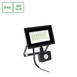 NOCTIS LUX 3 NAŚWIETLACZ 20W NW 230V IP44 120X170X53MM CZARNY CZUJNIK RUCHU PIR
