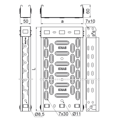 KFJ150H60/3 KLIK KORYTKO KABLOWE 150H60 3M 1.0 MM