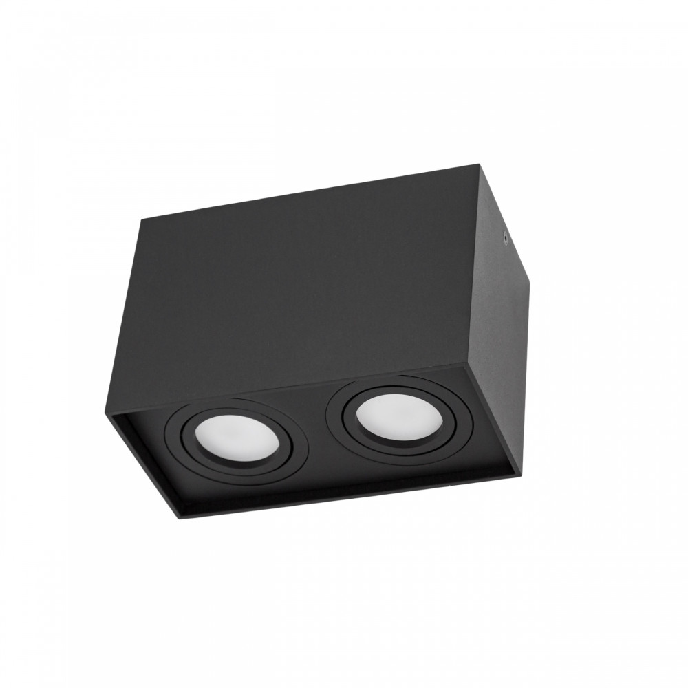 CHLOE DUO CZARNA REGULOWANA 2X GU10 IP20 PROSTOKĄTNA DOWNLIGHT NT