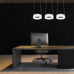 RING BIAŁY OPRAWA WISZĄCA LED 36W NW 4000K 2520LM IP20 METAL/ AKRYL