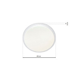 CRUZ BIAŁY OPRAWA SUFITOWA PLAFON LED 40W 3000K - 6000K 2000LM IP20 METAL/ TWORZYWO