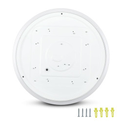 VT-8418 BIAŁY OPRAWA SUFITOWA PLAFON LED 18W 3IN1 1530LM IP20 TWORZYWO