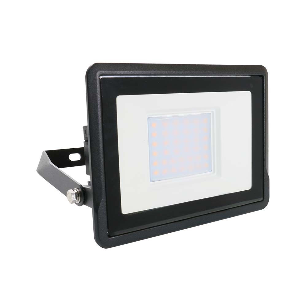 VT-138 CZARNY OPRAWA NAŚWIETLACZ LED 30W CW 6500K 2340LM IP65 IK05 Z MUFĄ AL