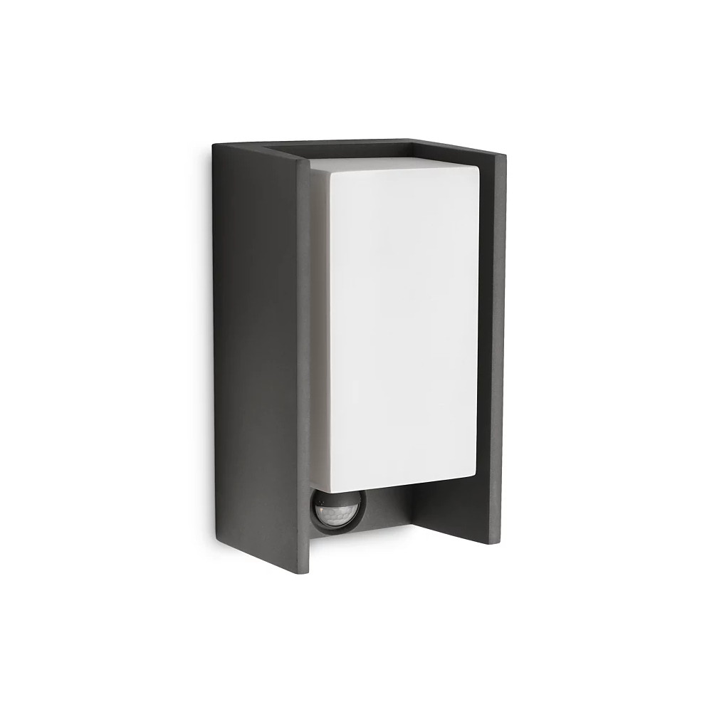 BRIDGE ANTRACYT OPRAWA ŚCIENNA KINKIET Z CZUJNIKIEM RUCHU 1X E27/ 42W ALUMINIUM/ TWORZYWO