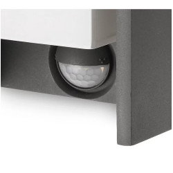 BRIDGE ANTRACYT OPRAWA ŚCIENNA KINKIET Z CZUJNIKIEM RUCHU 1X E27/ 42W ALUMINIUM/ TWORZYWO