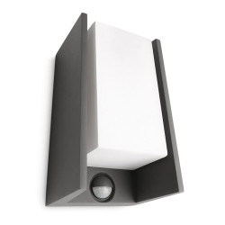 BRIDGE ANTRACYT OPRAWA ŚCIENNA KINKIET Z CZUJNIKIEM RUCHU 1X E27/ 42W ALUMINIUM/ TWORZYWO