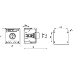 SP22K1\07-2 KASETA STEROWNICZA KOMPLETNA 1X SAV 2X PRZEPUST M20