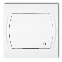 LOGO BIAŁY ŁĄCZNIK "ŚWIATŁO" 1X 1Z ZACISKI ŚRUBOWE 10AX 250V