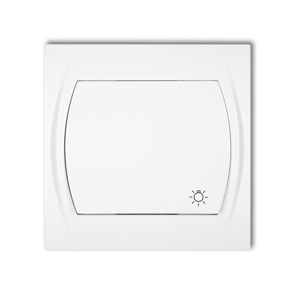 LOGO BIAŁY ŁĄCZNIK "ŚWIATŁO" 1X 1Z ZACISKI ŚRUBOWE 10AX 250V
