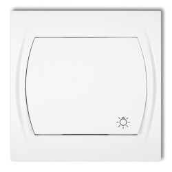 LOGO BIAŁY ŁĄCZNIK "ŚWIATŁO" 1X 1Z ZACISKI ŚRUBOWE 10AX 250V