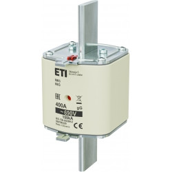 WT-3 NH3 GG K 400A WKŁADKA TOPIKOWA PRZEMYSŁOWA ZWŁOCZNA KOMBI 690V BM WT-NH