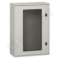 MARINA OBUDOWA PLASTIKOWA NT  610X400X257 DRZWI TRANSPARENTNE IP66 IK10 SZARY