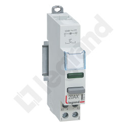 LP441 ŁĄCZNIK PRZYCISKOWY 20A BISTABILNY 1Z 12/48V AC/DC + LED ZIELONY