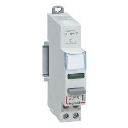 LP441 ŁĄCZNIK PRZYCISKOWY 20A BISTABILNY 1Z 12/48V AC/DC + LED ZIELONY