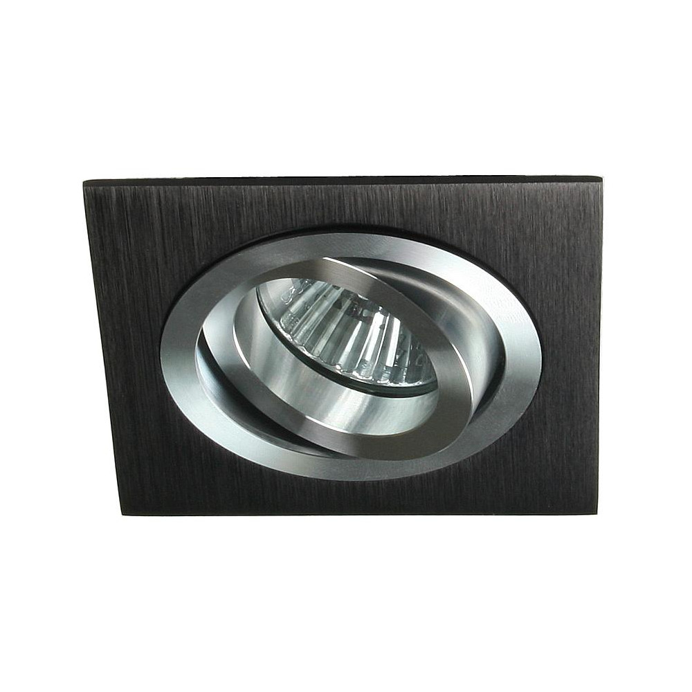 UA-02 CZARNY/ SREBRNY OPRAWA SUFITOWA PT 1X MR16/ 50W 12V IP20 METAL