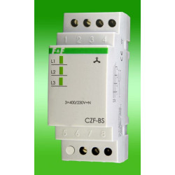 CZF-BS CZUJNIK ZANIKU I ASYMETRII FAZ 10A 1P 2M 3X400/230V+N ZE STAŁYM PROGIEM ASYMETRII