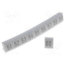 DK1/Z5"5" BIAŁYOZNACZNIKI TYPU DK, DO ADRESOWANIA ZŁĄCZEK SZYNOWYCH TYPU ZSG, ZSO, ZUW