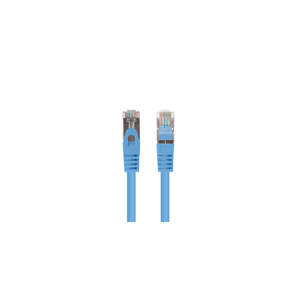 PATCHCORD KAT.6 FTP 1M NIEBIESKI FLUKE PASSED 10-PACK