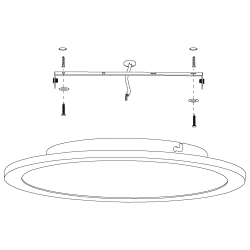 SARSINA-A BIAŁY OPRAWA SUFITOWA NT LED 14W 2700K-6500K 2000LM IP20 ALUMINIUM/ TWORZYWO