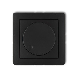 DECO MODUL CZARNY MAT ŚCIEMNIACZ OBROTOWO PRZYCISKOWY DO LAMP LED 0-100W 230V