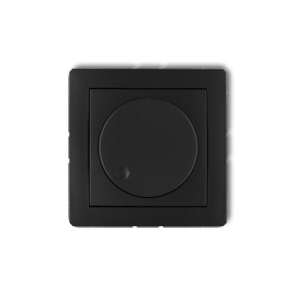 DECO MODUL CZARNY MAT ŚCIEMNIACZ OBROTOWO PRZYCISKOWY DO LAMP LED 0-100W 230V