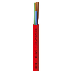 HDGS FE180/PH120/E90 3X  4.0 ŻO CZERWONY PRZEWÓD OGNIOODPORNY DRUT 300/500V KL.1