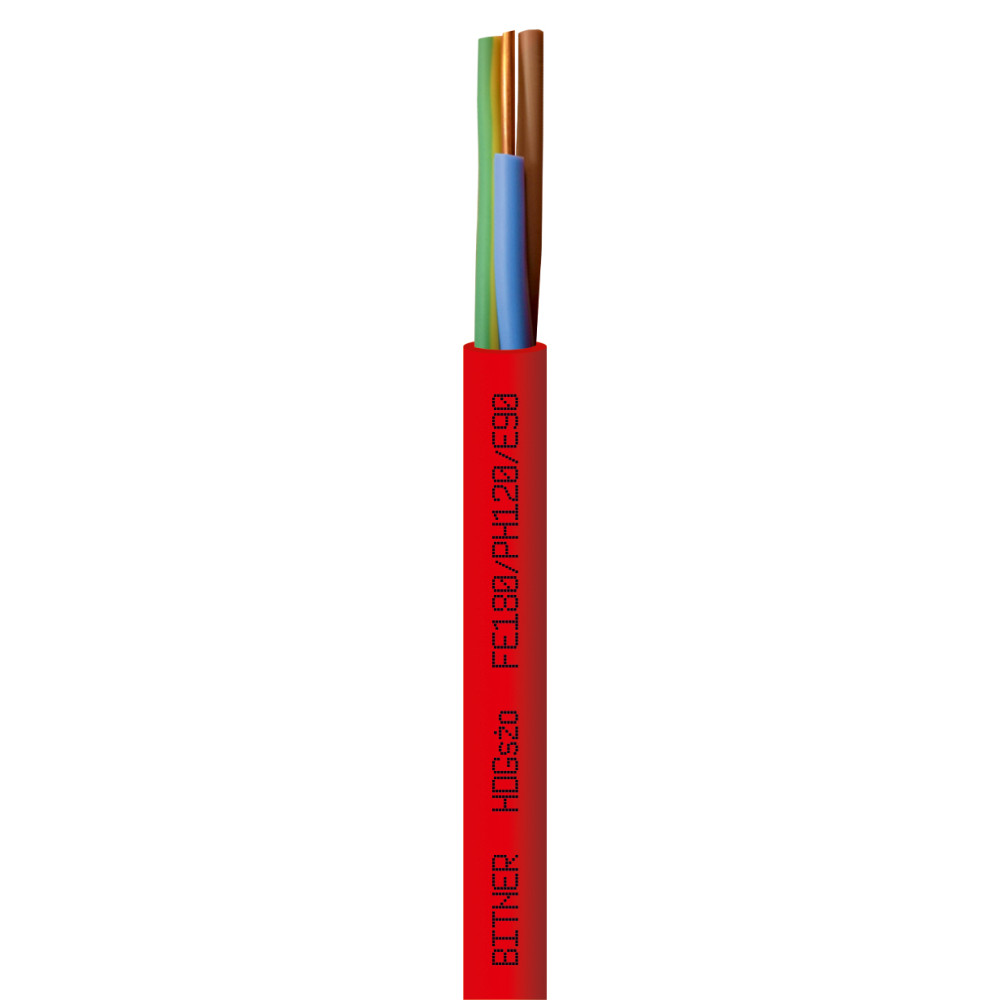 HDGS FE180/PH120/E90 3X  4.0 ŻO CZERWONY PRZEWÓD OGNIOODPORNY DRUT 300/500V KL.1