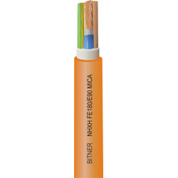 NHXH-J FE180/E90  5X  1.5 ŻO RE POMARAŃCZOWY KABEL OGNIOODPORNY DRUT 0.6/1KV KL.1