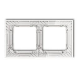 DECO ART BIAŁY/EFEKT SZKŁA RAMKA 2X