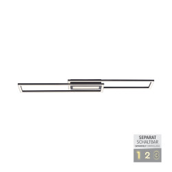 ASMIN CZARNY OPRAWA SUFITOWA PLAFON LED NT 50W WW 3000K 5700LM IP20 STAL NIERDZEWNA/ PC