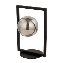 COSMIC CZARNY/ SZARY OPRAWA STOŁOWA 1X G9/ 12W LED IP20 STAL LAKIEROWANA/ SZKŁO