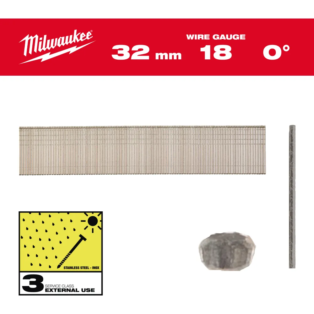 SZTYFTY INOX 18G/32MM- 5 TYS. SZT. - M18FN18GS
