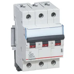 S303 TX3 WYŁĄCZNIK NADPRĄDOWY C 63A 3P 3M 6KA