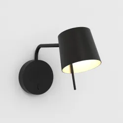 MIURA CZARNY MAT OPRAWA ŚCIENNA KINKIET 1 LED 367 2700 7.5W IP20 CYNK METAL