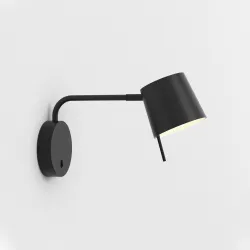 MIURA CZARNY MAT OPRAWA ŚCIENNA KINKIET 1 LED 367 2700 7.5W IP20 CYNK METAL