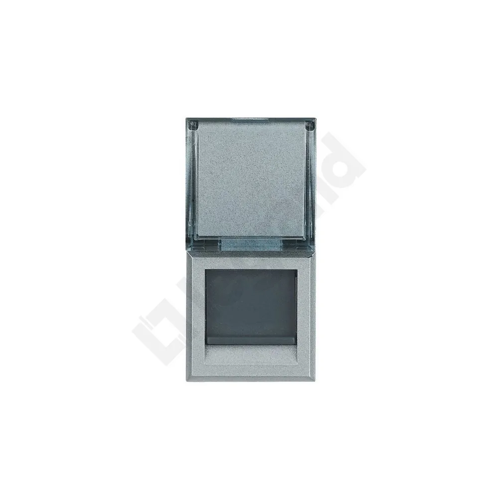 AXOLUTE ALUMINIUM GNIAZDO 1M KOMPUTEROWE 1X UAE 8 CAT.6 STP PŁASKIE BTICINO