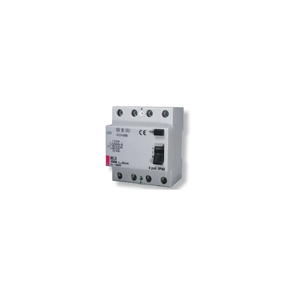 EFI-4 100A/ 30MA/A WYŁĄCZNIK RÓŻNICOWY 100A 4P 4M 30MA A 10KA
