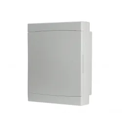 M12 ROZDZIELNIA PLASTIKOWA NT 24M 2X 12M IP40 IK06 400X326X108 DRZWI PEŁNE SZARY DOMINO