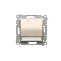 SIMON 54 MODUŁ ZŁOTY MAT OPRAWA OŚWIETLENIOWA LED 0.56W CW 5900K ZACISKI ŚRUBOWE 14V