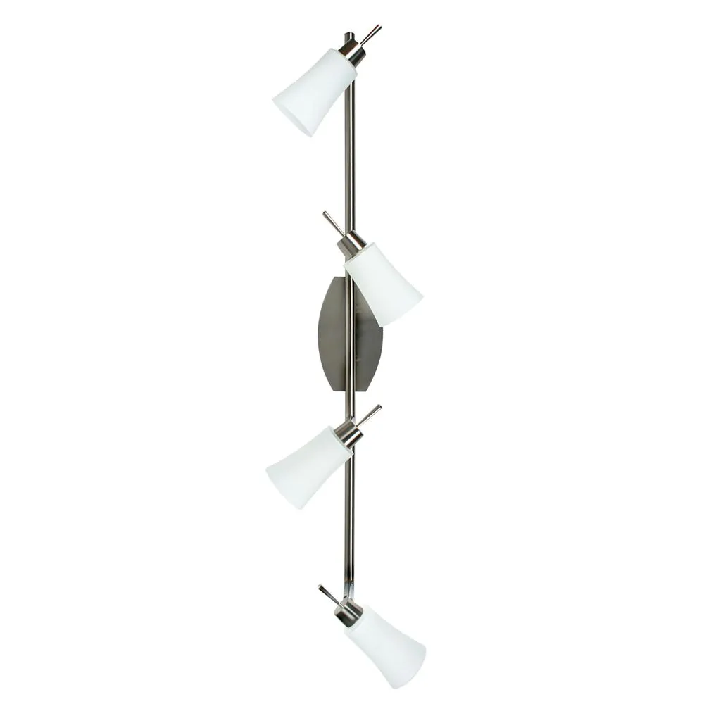 KROTON SREBRNY OPRAWA SUFITOWA SPOT NT 4X G9/ 40W IP20 METAL/ SZKŁO