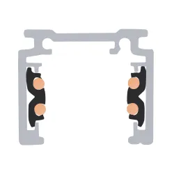 48V TRACK DALI CZARNY SZYNOPRZEWÓD 1M ALUMINIUM