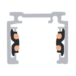 48V TRACK DALI CZARNY SZYNOPRZEWÓD 1M ALUMINIUM