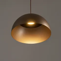 HEMISPHERE SATYNOWY CZEKOLADOWY OPRAWA WISZĄCA 1X GX53/ 12W IP20 STAL LAKIEROWANA/ PRZEWÓD