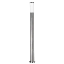 HELSINKI STAL NIERDZEWNA/ BIAŁY OPRAWA PODŁOGOWA SŁUPEK 1X E27/ 12W IP65 STAL/ TWORZYWO