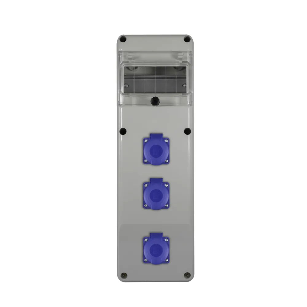 R-BOX SLIM  6S ROZDZIELNIA BUDOWLANA NT 2X 230V 2X 16A/5P IP44