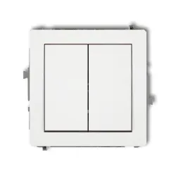 DECO MODUŁ BIAŁY MAT ŁĄCZNIK SERYJNY ZACISKI ŚRUBOWE 10AX 250V