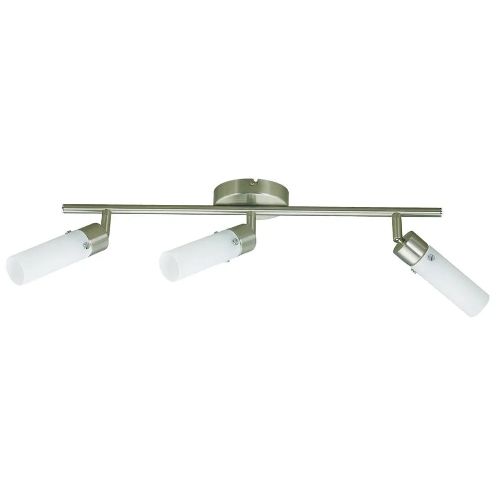 CONCORDIA SREBRNY OPRAWA SUFITOWA 3X E14/ 9W IP20 METAL/ SZKŁO